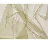 Minerva Core Range Soft Tulle Fabric Khaki Green - Lightweight & Suitable for Dressmaking - Approx Width: 280cm / 112" - Sold per metre