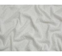 Minerva Core Range White Popcorn Textured Stretch Knit Dressmaking Fabric | 155cm / 61" Wide, White Plain Design Textured Knits Fabric, 210gsm Medium weight, sold per metre
