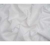 Minerva Core Range White Stripe Cotton Seersucker Fabric for Dressmaking - 145cm Wide - per metre