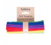 Minerva Core Range Wool Felt Fabric Packs Wool, Viscose Mix 15 Mediumweight & Suitable for Toy Making - Sold per Pack