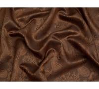 Minerva Core Range Woven Jacquard Lining Fabric, Paisley Print Dressmaking Fabric, 143cm Wide - per metre - Brown