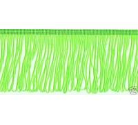 Minerva Crafts 15cm Loop Dress Fringe Trimming Fluorescent Green - per metre