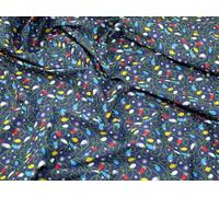 Minerva Crafts Christmas Polycotton Fabric Navy Blue - per metre