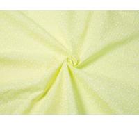 Minerva Crafts Floral Print Pastel Polycotton Dress Fabric Lemon Yellow - per metre