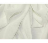 Minerva Crafts Plain Chiffon Dress Fabric Ivory - per metre