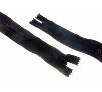 Minerva Crafts Plastic Chunky Closed End Zips 25cm Black - Each