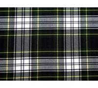 Minerva Crafts Poly Viscose Tartan Suiting Dress Fabric Green - per metre