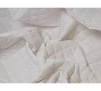 Minerva Crafts Quilted Polycotton Fabric White - per metre