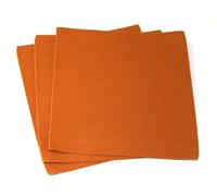 Minerva Crafts Sticky Back Self Adhesive Acrylic Felt Fabric 12" Square Amber Brown - per Sheet