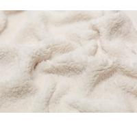 Minerva Crafts Supersoft Plain Lambskin Sherpa Fleece Fabric Cream - per metre