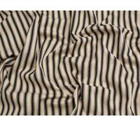 Minerva Crafts Ticking Stripe Canvas Fabric Black - per metre