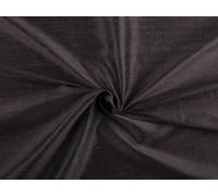 Minerva Dark Grey Pure Silk Dupion Dressmaking Fabric | 137cm / 53" Wide, Dark Grey Plain Design Dupion Fabric, 90gsm Light weight, sold per metre
