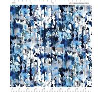 Minerva Exclusive Rippling Rain - Patterned, Abstract - POD Print-On-Demand Dressmaking/Apparel Fabric - per metre