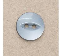 Minerva Grey Round Fish Eye Buttons (Value Pack) 19mm - per Pack of 100