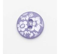 Minerva Lilac Round Floral Damask Buttons (Value Pack) 13mm - per Pack of 100