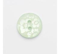 Minerva Mint Green Round Floral Damask Buttons (Value Pack) 13mm - per Pack of 100