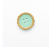Minerva Mint Green Round Rim Buttons (Value Pack) 15mm - per Pack of 100