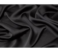 Minerva Nostalgic Crepe Back Satin Fabric Black - per metre