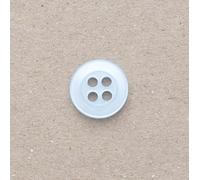 Minerva Pale Blue Round 4 Hole Plastic Shirt Buttons (Value Pack) 11.5mm - per Pack of 100