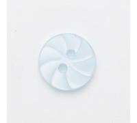 Minerva Pale Blue Round Orange Slice Plastic Buttons (Value Pack) 15mm - per Pack of 100