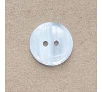 Minerva Pale Blue Round Plastic Buttons (Value Pack) 15mm - per Pack of 100