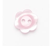 Minerva Pale Pink Plastic Flower Buttons (Value Pack) 18mm - per Pack of 100