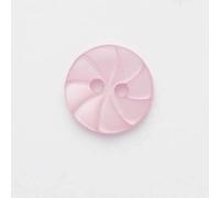 Minerva Pale Pink Round Orange Slice Plastic Buttons (Value Pack) 13mm - per Pack of 100