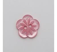 Minerva Pink Daisy Flower Buttons (Value Pack) 15mm - per Pack of 100