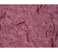 Minerva Plain Print Embossed Dimple Plush Fleece Fabric Mauve Pink - per metre