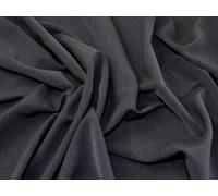 Minerva Poly Viscose Stretch Woven Suiting Fabric Dark Grey - per metre