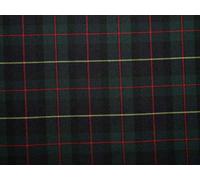 Minerva Poly Viscose Tartan Suiting Dress Fabric Dark Green - per metre
