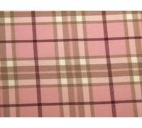 Minerva Poly Viscose Tartan Suiting Dress Fabric Pink - per metre