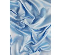Minerva Sky Blue Matte Polyester Satin Fabric for Dressmaking - 160cm Wide - per metre