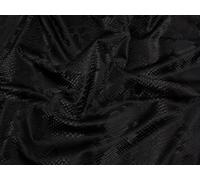 Minerva Snakeskin Activewear Elastane Stretch Knit Fabric Black - per metre