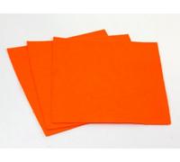 Minerva Sticky Back Self Adhesive Acrylic Felt Fabric 12" Square Jaffa Orange - per Sheet