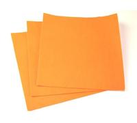Minerva Sticky Back Self Adhesive Acrylic Felt Fabric 12" Square Super Bright Orange - per Sheet