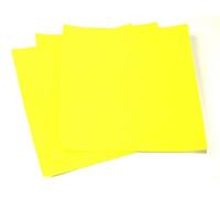 Minerva Sticky Back Self Adhesive Acrylic Felt Fabric 9" Square Super Bright Yellow - Each