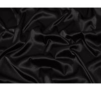 Minerva Stretch Woven Charmeuse Silky Satin Fabric Black - per metre