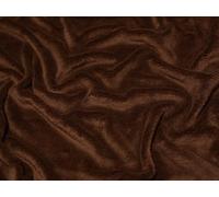 Minerva Super Soft Plush Cuddle Fleece Fabric Dark Brown - per metre