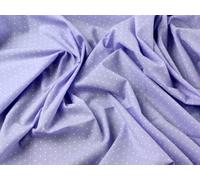 Minerva Tiny Spotty Print Pastel Polycotton Dress Fabric Lilac - per metre