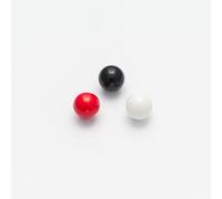 Minerva White Round Ball Buttons (Value Pack) 9.5mm - per Pack of 100