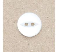 Minerva White Round Fish Eye Buttons (Value Pack) 11.5mm - per Pack of 100