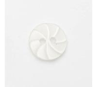 Minerva White Round Orange Slice Plastic Buttons (Value Pack) 15mm - per Pack of 100