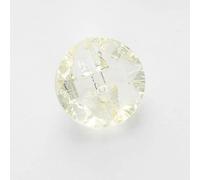 Minerva Yellow Round Ball Clear Buttons (Value Pack) 15mm - per Pack of 100