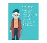Mines A Pint Grandad Birthday Card, Old Man in Mac!, Birthday Card Grandad, Multi-Coloured#