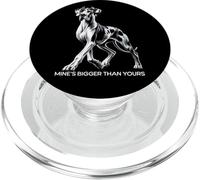 Mine's Bigger Than Yours Large Gentle Dog Lover Great Dane PopSockets PopGrip for MagSafe