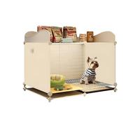 MineSign Dog Crate Furniture 27.6" Dog Kennel Indoor for Puppy Pet Cage with Pull-Out Tray Pet House for Small Animals Rabbit, Guinea Pig, Chinchillas