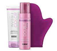 MineTan Forever Bronze Self Tan Bundle | Best Seller Kit - Includes Double Dark Self Tanner Mousse, Gradual Fake Tanning Lotion, & Sunless Mitt, 1 Hour Express for a Natural Bronze Glow