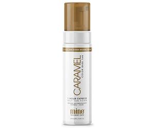 MINETAN BODY.SKIN Medium Fake Tan Mousse | Caramel - 1 Hour Express, Self-Tanning Mousse with a Sunkissed, Golden Skin Finish, Vegan, Cruelty Free Quick Tan, 200ml