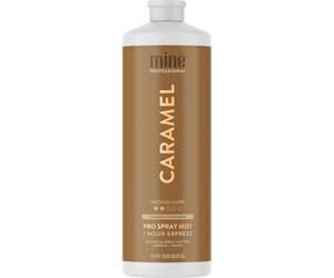 MineTan Professional Spray Tan Solution | Caramel - Rapid Express Fake Tanning Liquid, Fast Drying, Golden Bronzed Sun Kissed Glow, Best Sunless Tanner, Coconut Scented, Salon Fomula, 33.8 Fl Oz